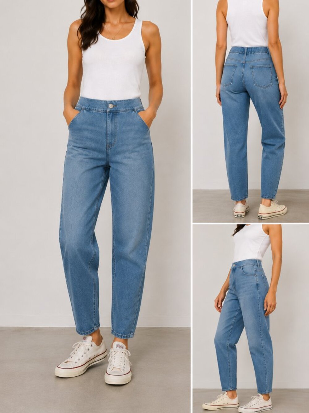 Madewell Pull-On Jeans in Keefe Wash Womens 31 High Rise Stretch Waistband Denim